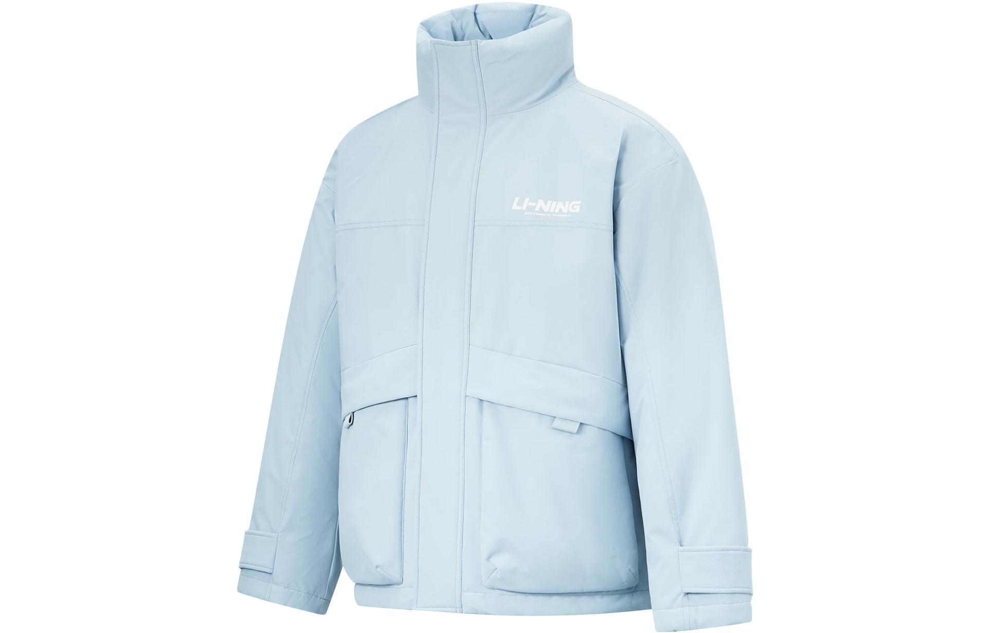 Li Ning Hot Pots Down Collection Down Jacket Unisex Mist Blue AYMT297-7 3XL