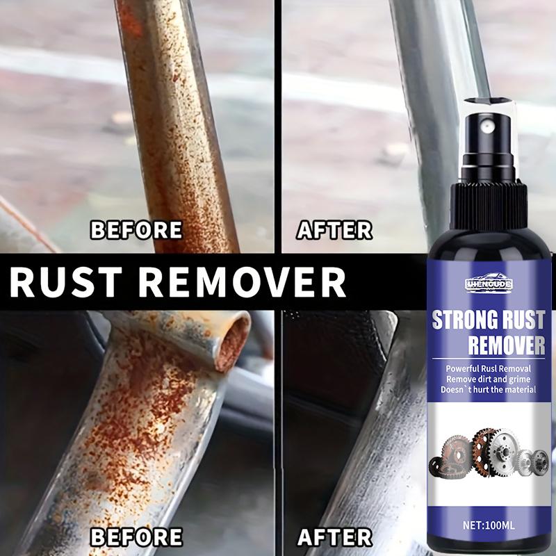 Universal Rust Removal Spray, Iron Removal Converter Spray, Metal Rust Remover, Suitable for Car Parts, Tires, Rims, Doors, Etc., Effective Repai