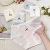 Girls Spring and Summer Simple Cotton Skin-friendly Breathable Waist Triangle Briefs