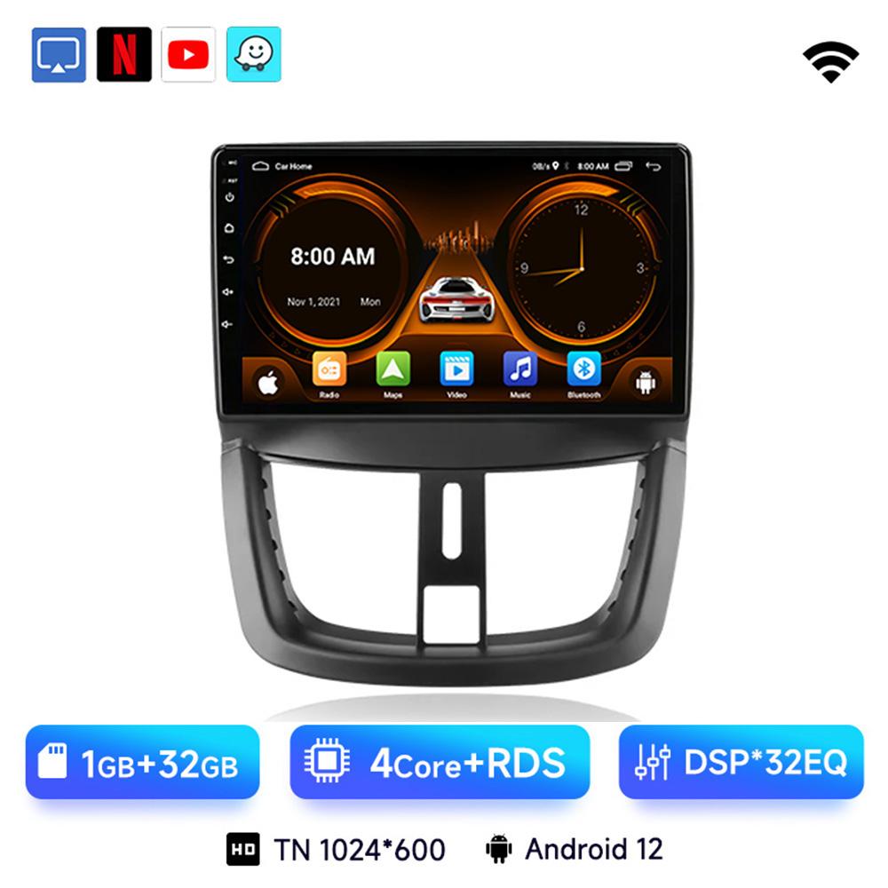 

JIUYIN Автомагнитола для Peugeot 207 207CC 2006 - 2015 беспроводной CarPlay Android Auto автомобильные интеллектуальные системы Нет 2 din 2din DVD CHINA