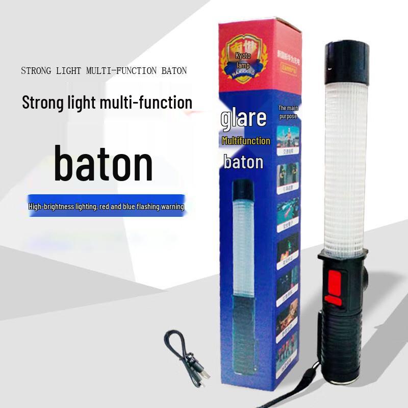 

Rechargeable LED Traffic Command Baton One Size