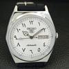 VINTAGE REFURBISHED SEIKO 5 AUTOMATIC 6309A JAPAN MENS WHITE WATCH a441370-5 Sk-a441370