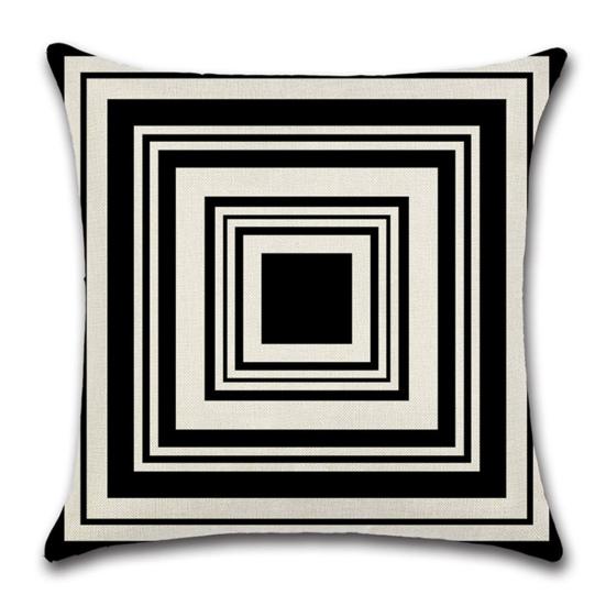 Bedruckter Kissenbezug Geometrisches Muster Widerstandsfähige Dekoration Nicht ausbleichend Waschbarer Kissenbezug Abnutzung Couch-Kissenbezug