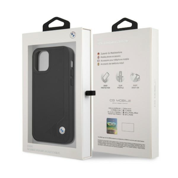Etui Bmw Bmhcp12Lrcdpk Iphone 12 Pro Max6,7 Czarny/Black Hardcase Leather Deboss