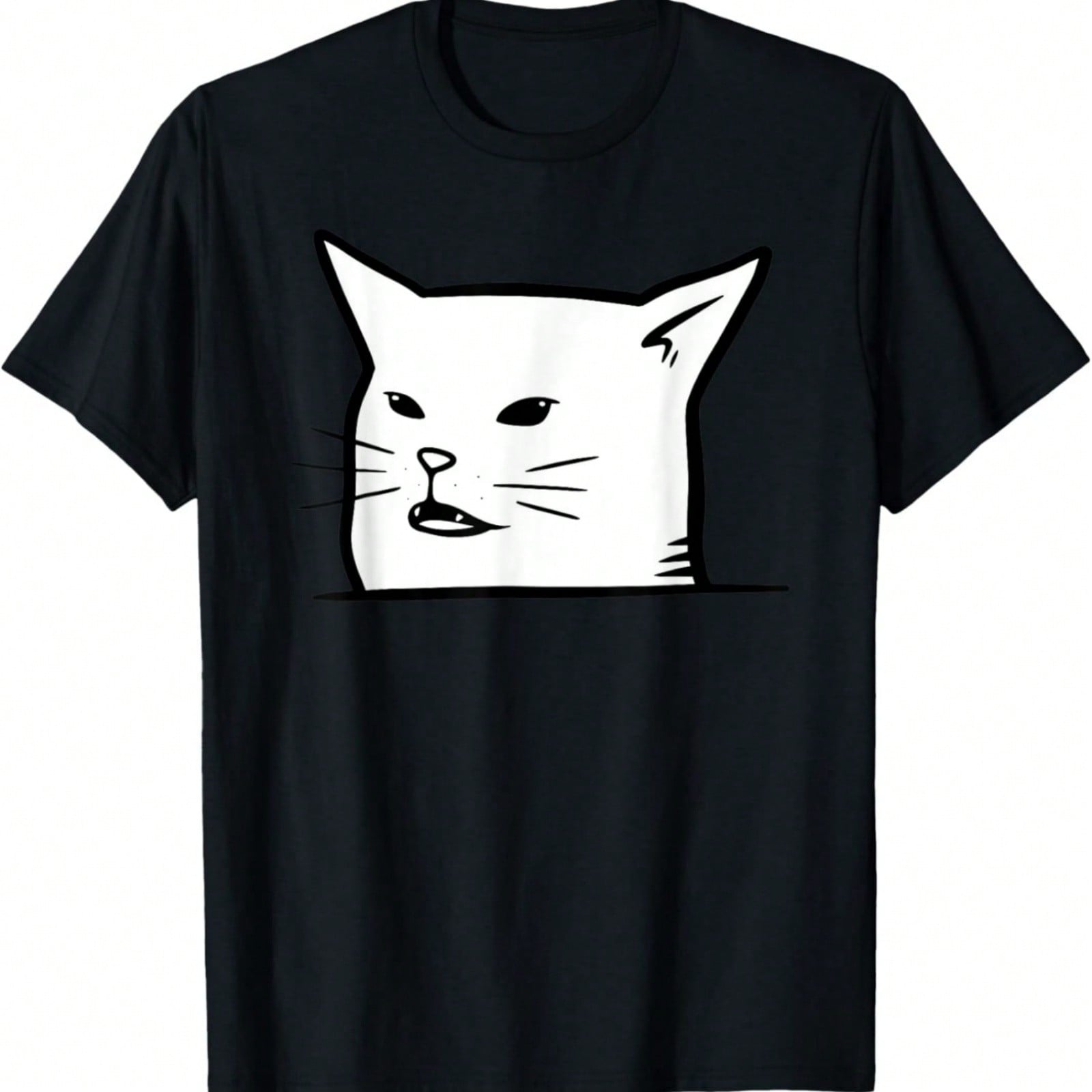 Laughing Cat Funny Cute Kitty Lover Abstract Art Painting T-Shirt S разноцветный