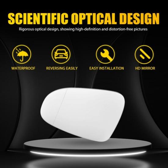 Fit Volkswagen Golf GTI 2010-13 2014 Front Left Mirror Glass Heated Side View EV