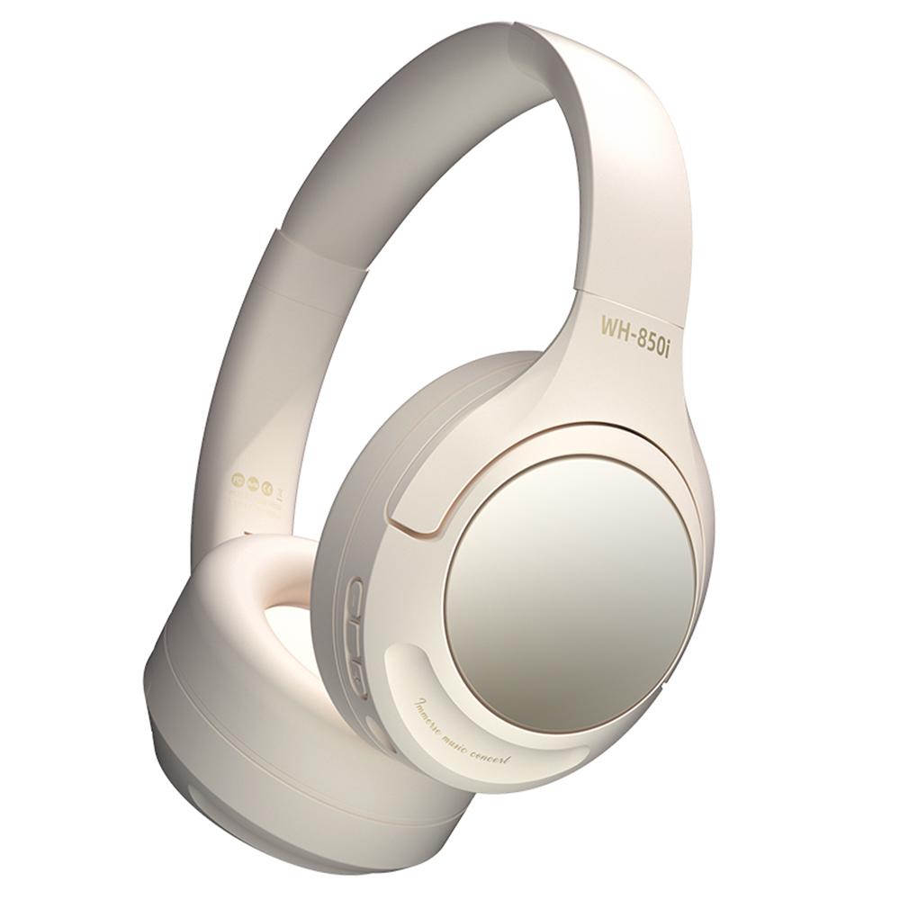 

WH-850i Бездротові навушники з ANC та потужними басами, накладні, сумісні з Bluetooth, ігрова музична гарнітура White