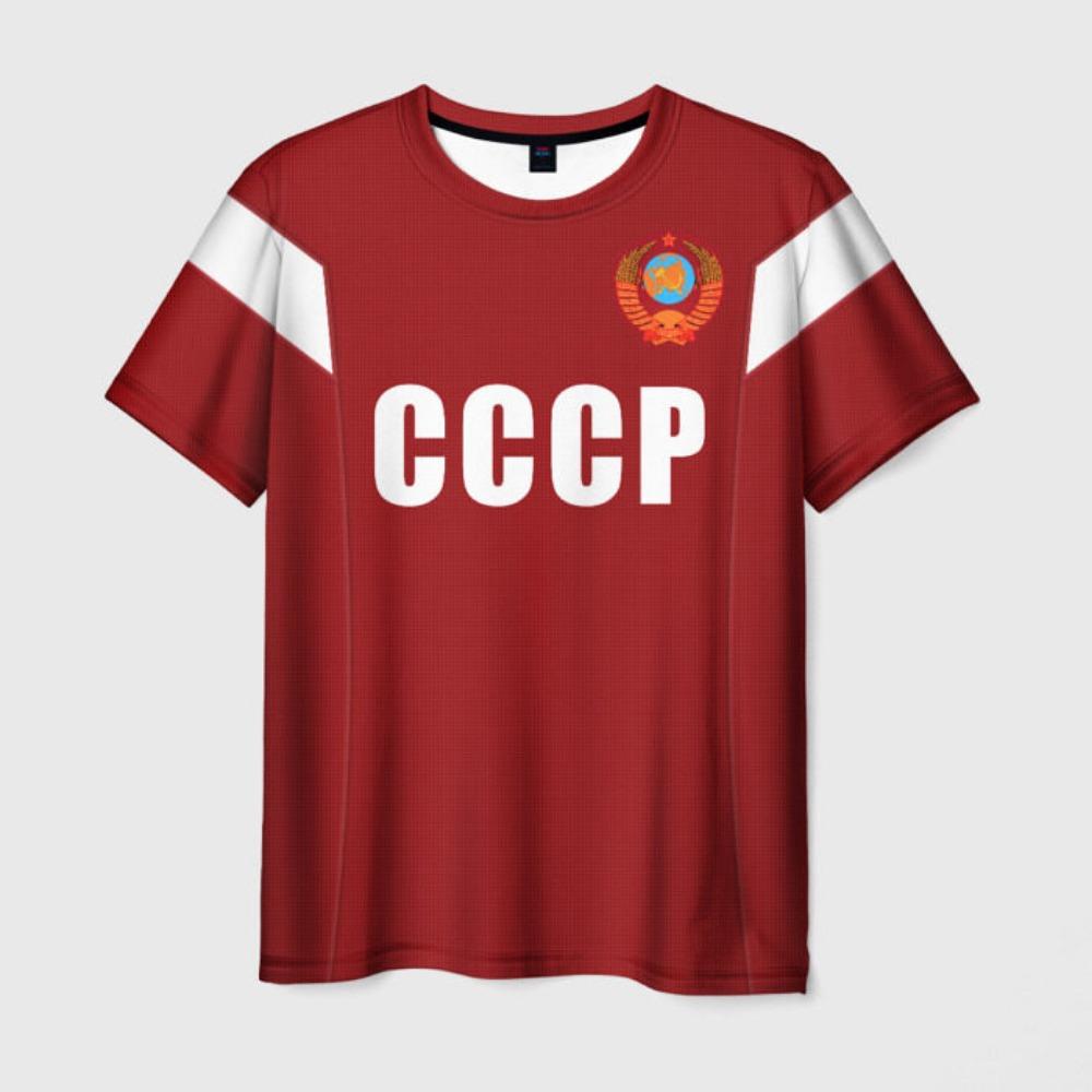 New Russian Coat Of Arms Men's 3D Print T-Shirts Fashion USSR Soviet Union Pattern Short Sleeve T shirt Street CCCP Top Clothing