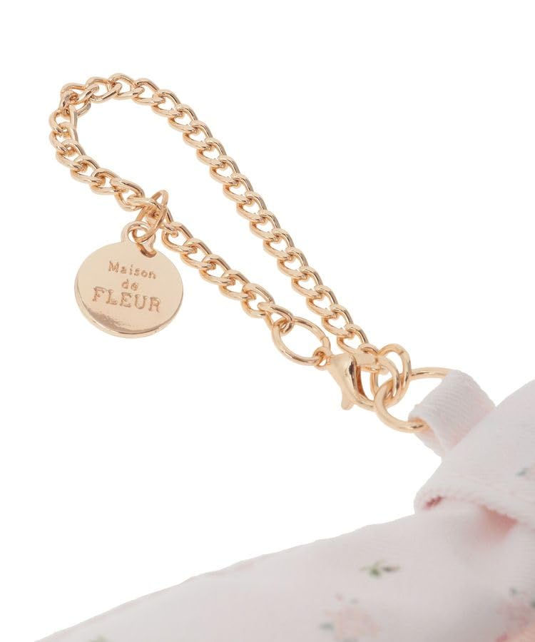 Maison de Fleur Pink Mania Ribbon Pouch Charm for Women, 08000966400, Pink