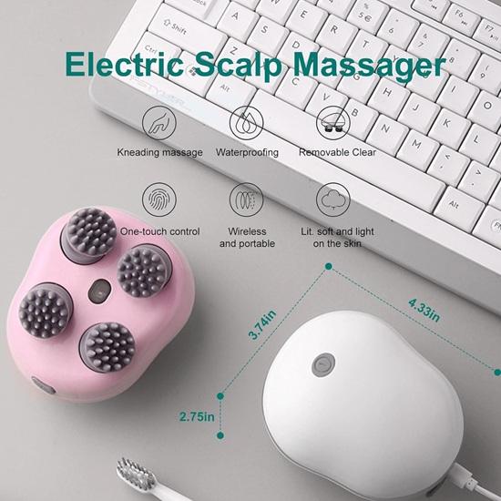 Electric Head,Scalp Massager Advance Red Light Therapy for Boost Growth Fall Control  3 Speed Mode Handheld, Body Massage,Deep Clean Stress Relaxation