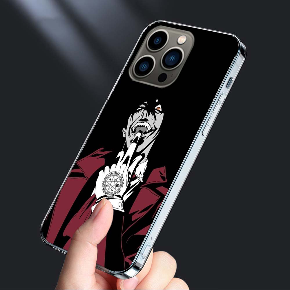 

Чехол для телефона Alucard Helsing Для iPhone 16E 15 Pro 14 Plus 17E 16 17 Pro Max Air 11 12 13 Mini Ударопрочный Capa Милый Чехол TPU C iPhone 13 Pro