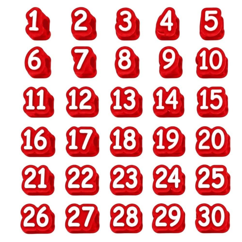 50pcs Reusable Numbered Pencil Toppers Silicone Numbered Pencil Caps Students Teachers Organization