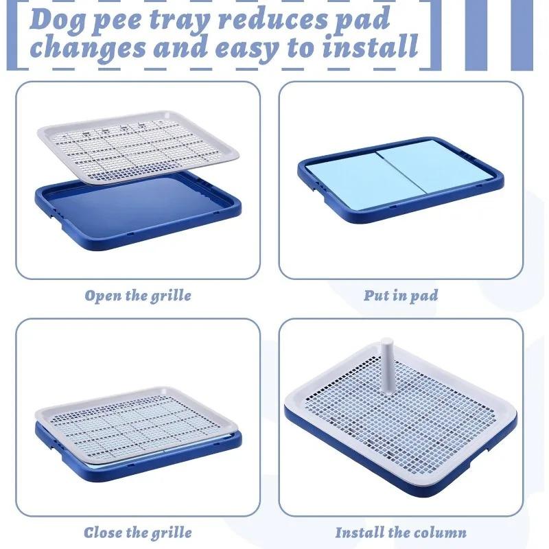 Dog Potty Training Tray Easy To Clean Puppy Pad Holder Tray Reusable Dog Potty Extra Large Dog Toilet Tray for Pets Up Products