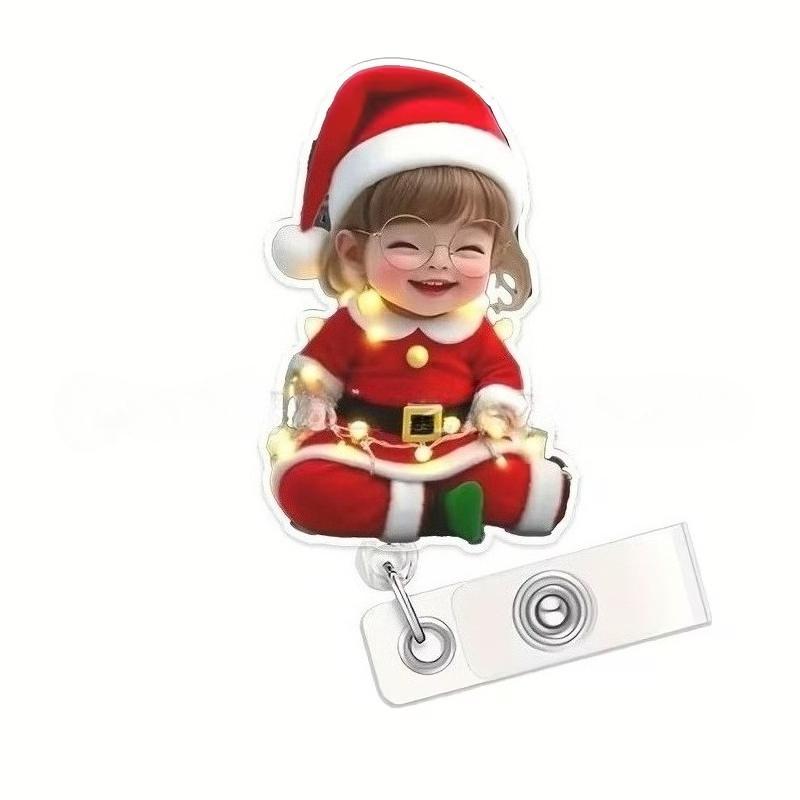 Catramă retractabilă medicală de desene animate Doctor Asistentă Licență de muncă Snur creativ ușor de trage Cataramă Certificat Nume de marcă