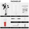 HVLP 1.0mm Air Spray Gun Kit 250cc Fluid Cup  Feed Air Paint Sprayer Mini Handheld 360 degree Paint Spraying Gun for