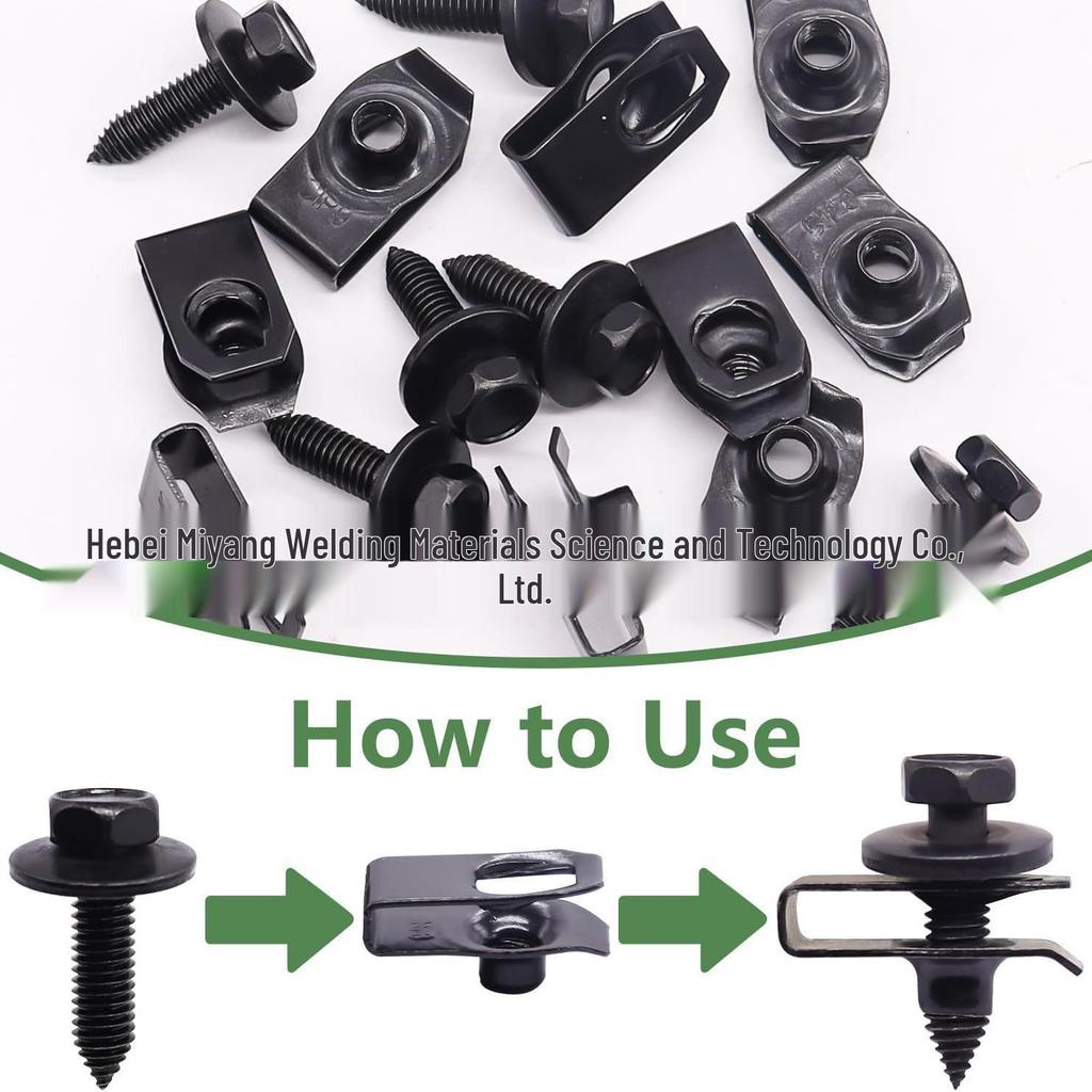 M6 Fastener Screw for Car Engine Hood, Chassis, Bumper, Fender, and Liner