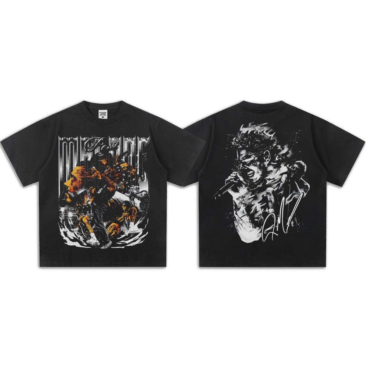 

Post Malone DoubleSide Graphic TShirt Unisex Oversized Hip Hop Singer Casual Cotton Short Sleeve Skate Urban Vintage For Party M