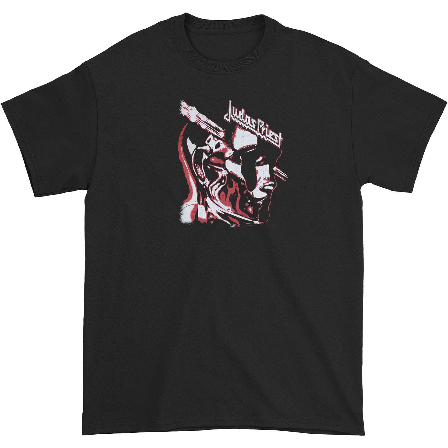 Men s Judas Priest Stained Class T-shirt Large Black S
