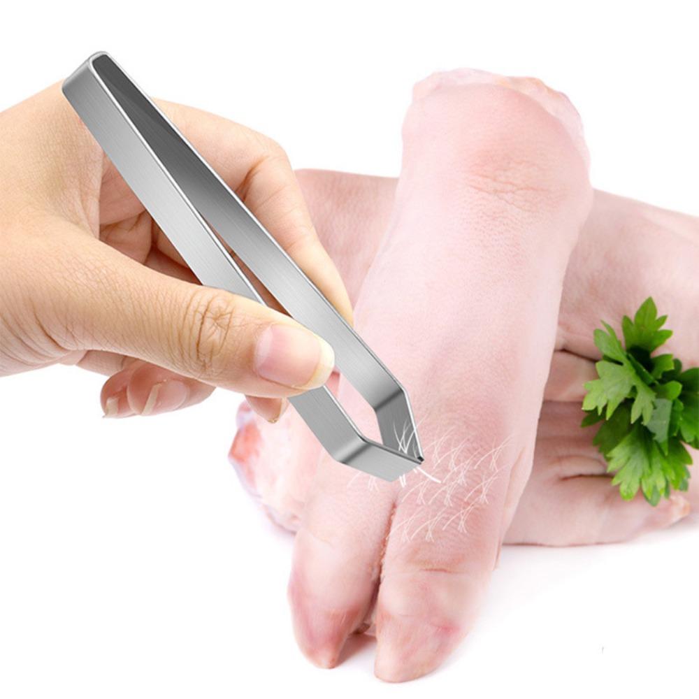 Stainless Steel Fishbone Tweezers with Ergonomic Handle