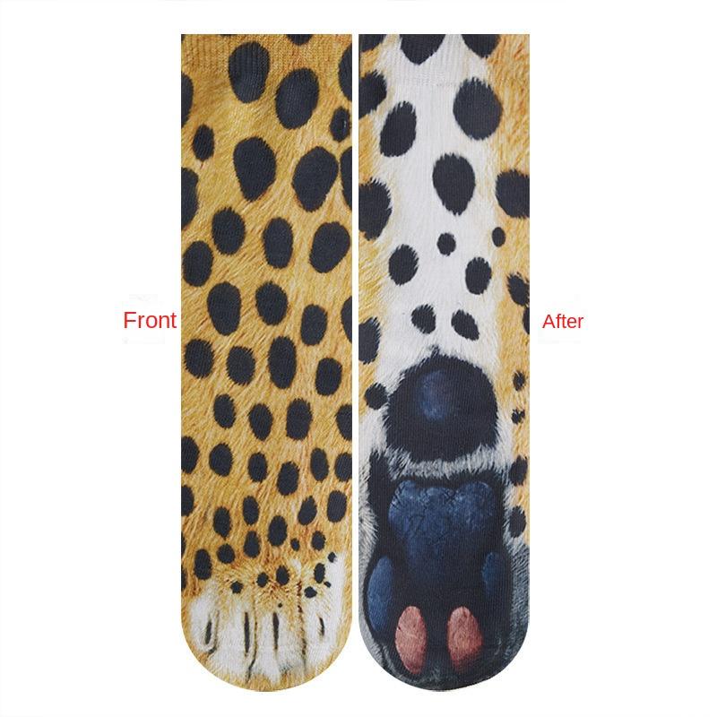 3D Animal Shaped Socks Digital Printed Simulation Socks Cat and Dog Fun and Funny Home Personalized Socks