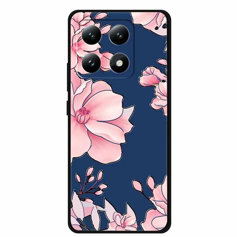 3D Flowers Case For Xiaomi 17 pro max Coque Relief Embossed Blossoms Funda Silicone Soft Back Phone Cover For Xiaomi17 TPU Para