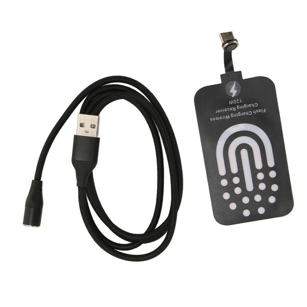 5W Wireless Charging Receiver Adapter Type C 120W Magnetic Thin Charging Fast Safe Wireless Charging