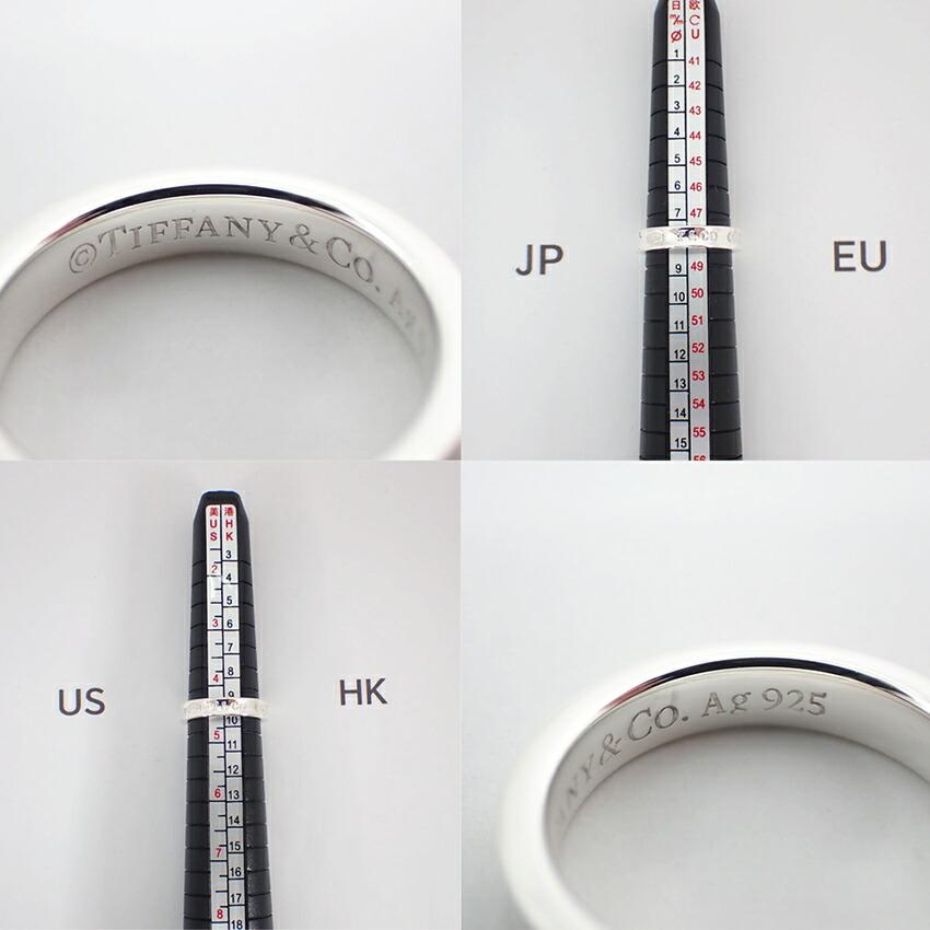 [Used] TIFFANY 925 1837 Narrow Ring Size 8/Size 8/g530-62