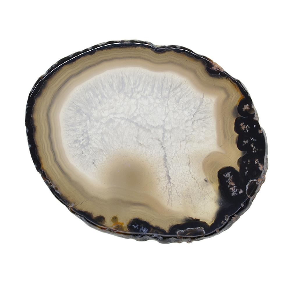 

Natural Agate Slices Pendant Crystal Agate Stone Jewelry Making Charm Coaster for Home Decoration Art Raw grey