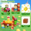 Magnetic Blocks Building Toys Set Toddler Kids Sensory Toys for Boys & Girls Magnetic Cubes Game with Storage Iron Box