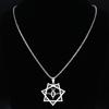 Modern Stainless Steel Necklace with Adjustable Chain Silver Pendant Decoration for Trendy and Quality Seekers