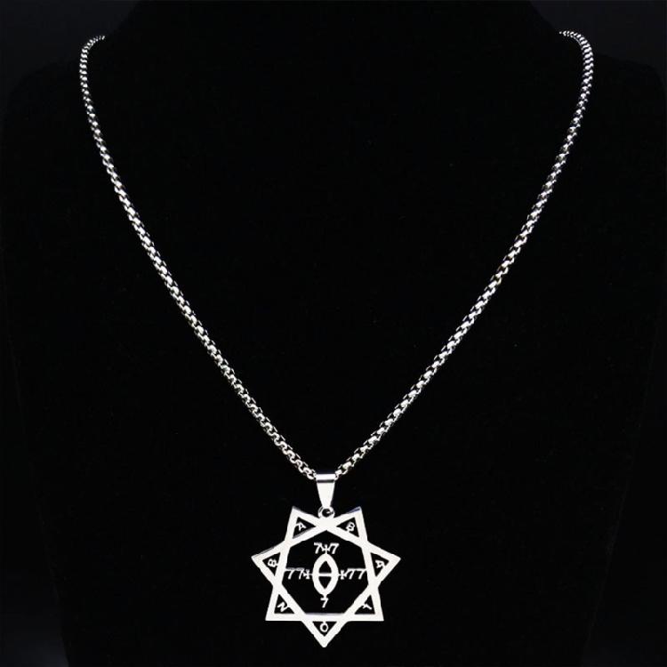 Modern Stainless Steel Necklace with Adjustable Chain Silver Pendant Decoration for Trendy and Quality Seekers