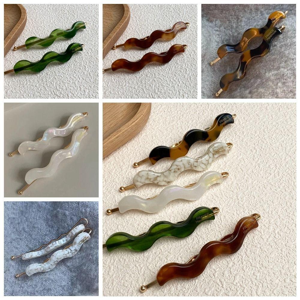

Letter Wave Hair Clip Headwear Duckbill Clip Creative Side Clip Streetwear A