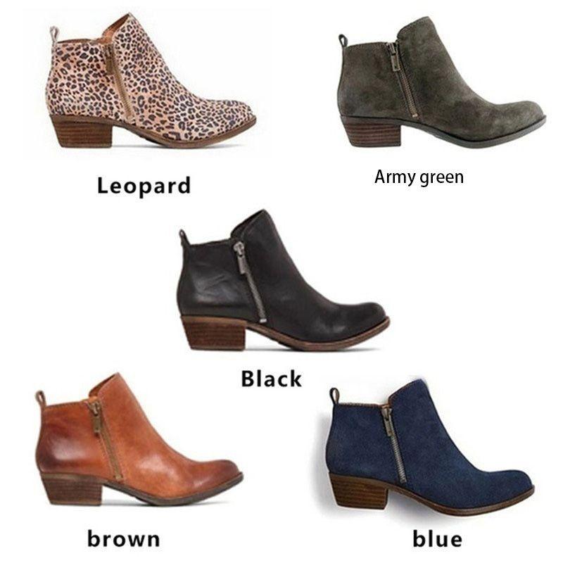 Elegant Women's Casual Booties With Low Heels And Round Toe For Stylish Comfort