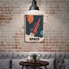1PC Vertical Rustic Patina Tin Wall Plate, Antique Metal Poster, 20x30cm or 30x40cm, Vintage Display for Cafe Bar Garage Home or Office Decor