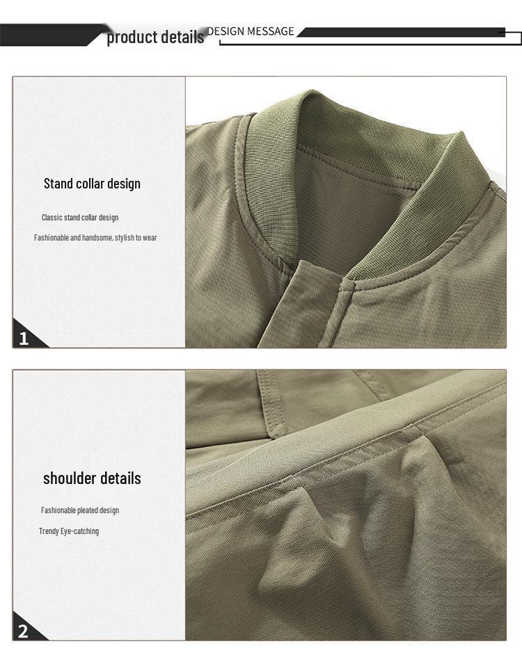 High-Quality Men's Baseball Collar Workwear Jacket
