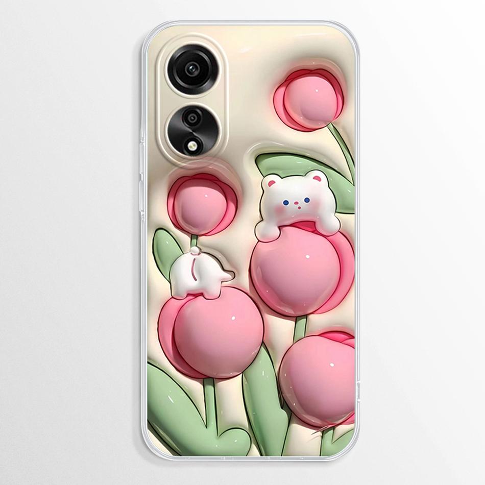 Pentru Oppo A38 A18 A78 A58 4G Carcasă Fundas Marmură Transparentă TPU Rezistentă la Șocuri Coque Pentru OppoA78 OppoA58 OppoA38 OppoA18 4G Moale Capa Carcase