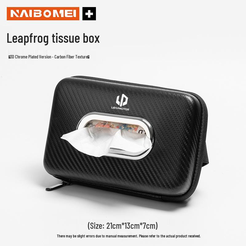 Leapmotor Car Tissue Box for T03, S01, C11, C01, C-more - Hanging Armrest Pull-out Design
