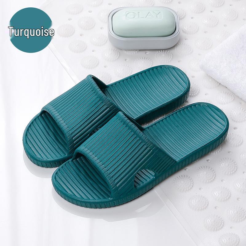 Zomerse gestreepte antislip EVA slippers voor heren en dames