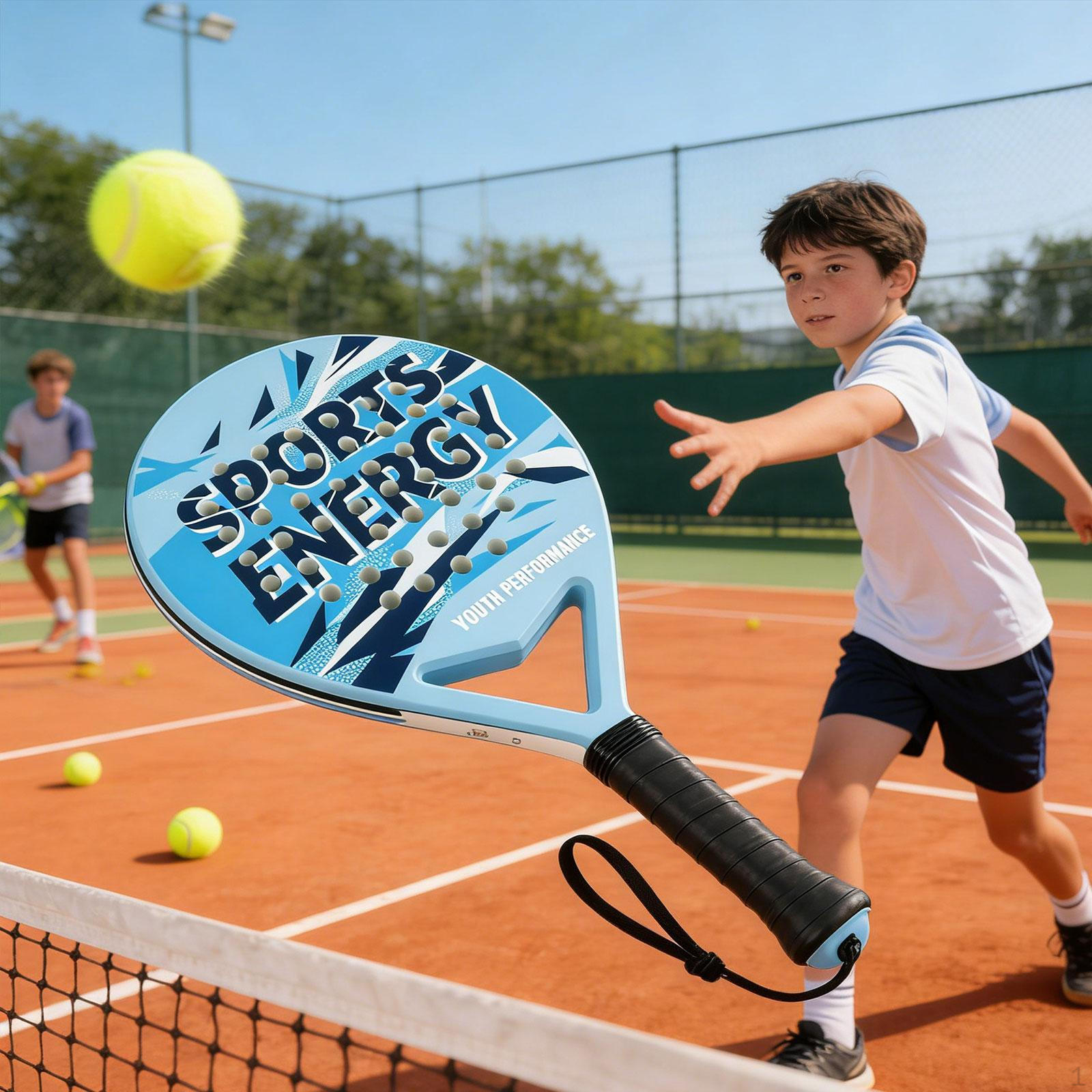 

Racket, Paddles, Comfortable Hold for Training Entertainment Outdoor Sports Professional синій