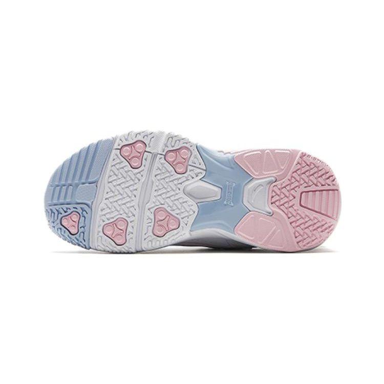 Anta Comfortable Versatile Non-Slip Shock Absorbing Low-Top Kids Running Shoes Kids sneaker White Black Pink 322339963-3