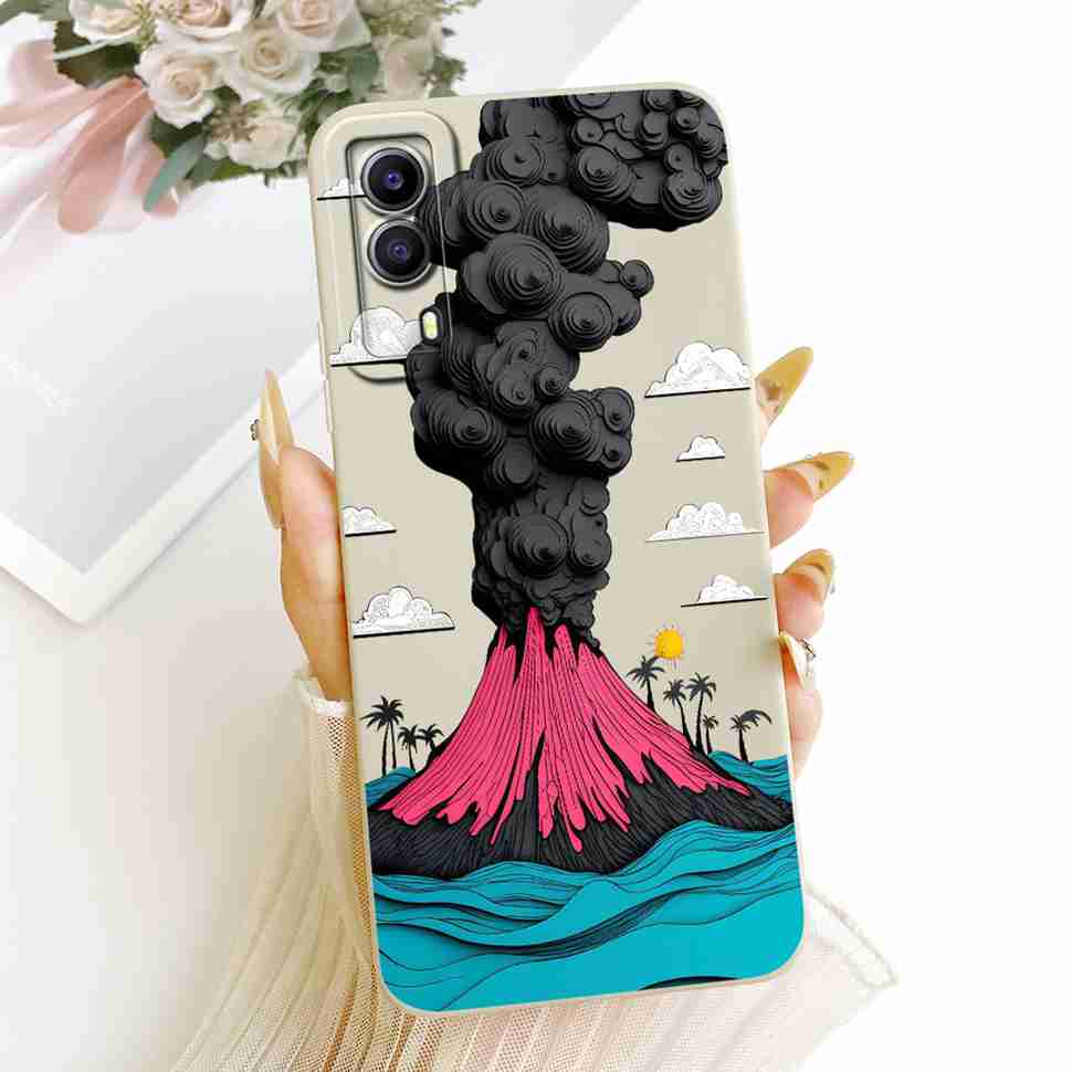 For Vivo Y53s 5G V2111A Case Printed Popular Cartoon Animals Silicone Back Cover For Vivo Y 53S 5G V2058 6.58" Phone Cases Capa