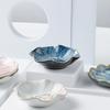 Elegant Lotus Leaf Pattern Sturdy Ceramic Trinkets Dish Accessory Jewelry Display for Rings Necklaces and Bracelets Key Storage