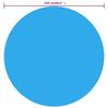 VidaXL Floating Bubble Solar Cover 250 Cm Round Pool Cover 90343