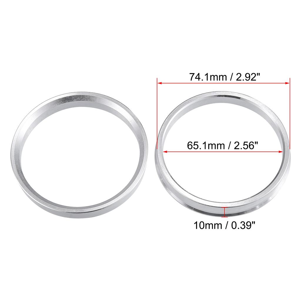 X AUTOHAUX Hub Ring 74.1mm/65.1mm Wheel Hub Ring Hub Centric Ring Hub Center Ring