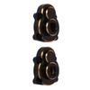 2pcs RC Steering Knuckle Cover Brass Black Remote Control Accessories for RGT EX86190 LC76 1/10 RC Crawler