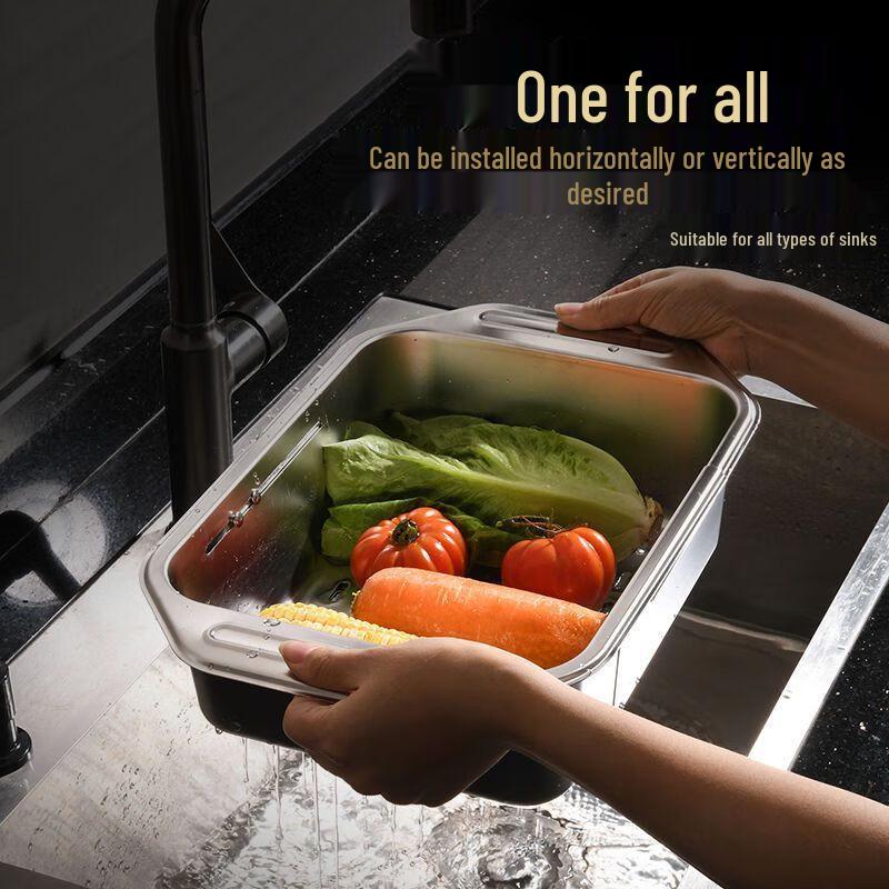 Bayco 304 Stainless Steel Expandable Over-Sink Dish Drying Rack