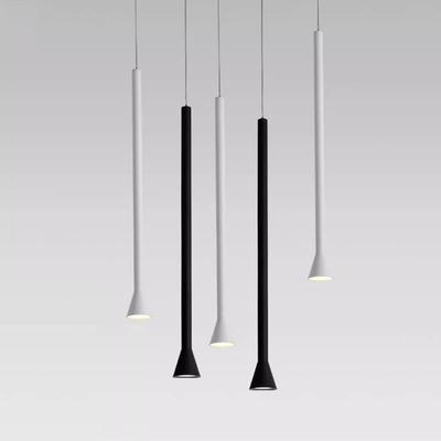 Modern Simple Led Pendant Light Long Tube Kitchen Island Hanging Light Bedroom Bedside Suspension Cafe Restaurant Pendant Lamp