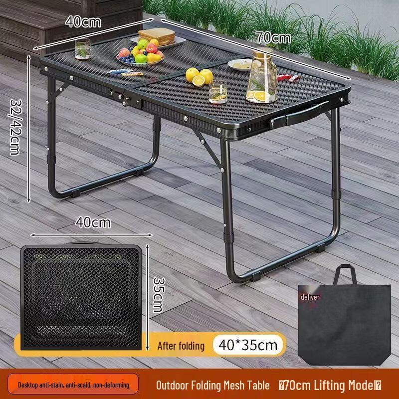 Outdoor Portable Folding Camping Mesh Table