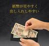 Abrasus Slim Leather Long Wallet for Men, Made In Japan, Navy