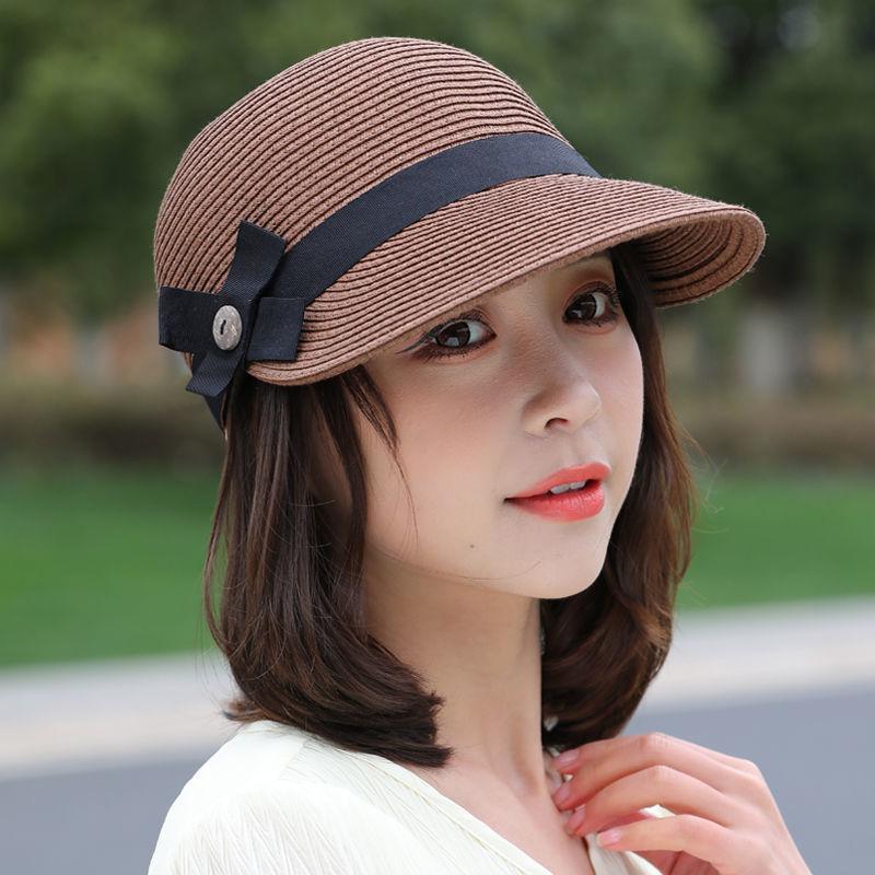 New hat women's summer straw hat sunshade beach hat sun protection sun hat cap cap equestrian hat outdoor travel